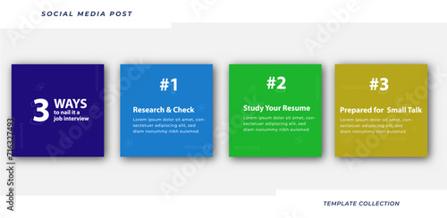 Tips for social media business marketing text here  
