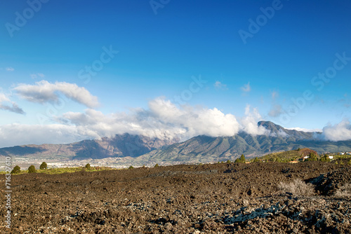 Cold lava field on the Canary Island of La Palma (Spain) photo