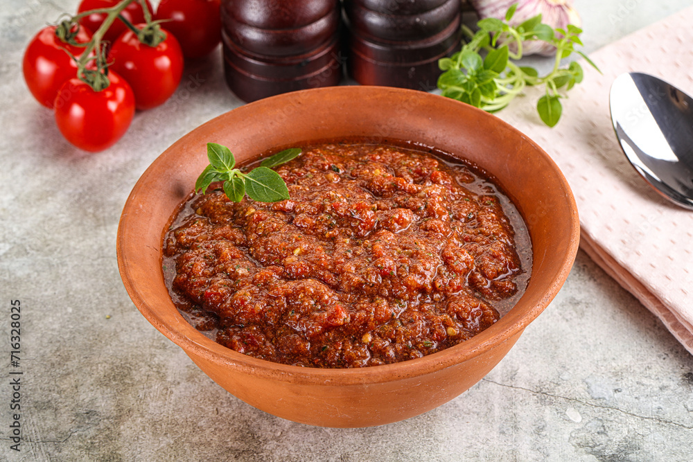Spanish traditional gazpacho tomato soup Spanish traditional gazpacho tomato soup
