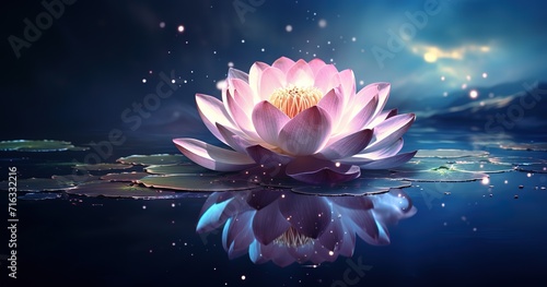 The lotus flowers are pink, very beautiful, with just the right amount of light