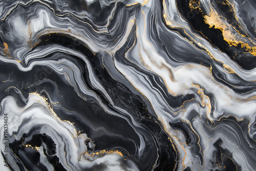 Gold abstract black marble background art paint pattern ink texture watercolor white fluid wall