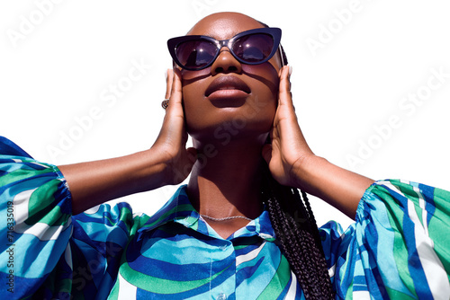 Cuadro en lienzo Sun glasses high fashion beauty portrait