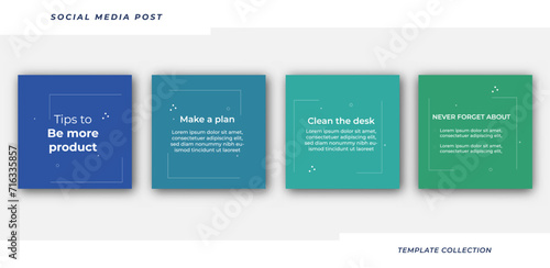 Tips social media tutorial, tips, post banner layout template background design element