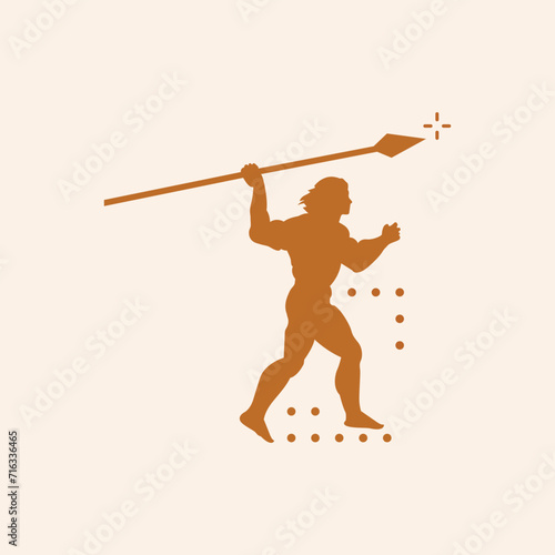 Javelin thrower silhouette, Javelin thrower SVG, Javelin thrower vector