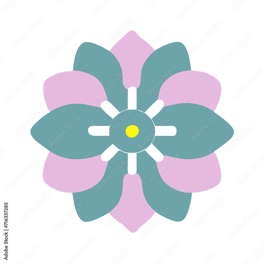 Beautiful flower shape design for various decorations.