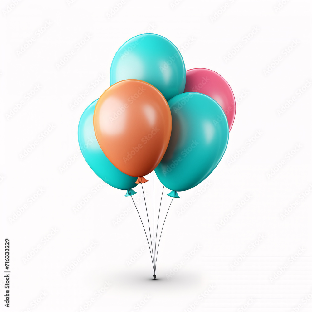 balloon isolated on a white background balloon isolated on a white background