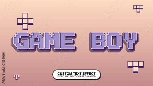 TEXT EFFECT RETRO GAME BOY