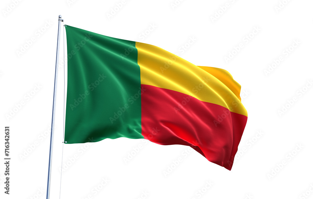 Flag of Benin on transparent background, PNG file Flag of Benin on transparent background, PNG file