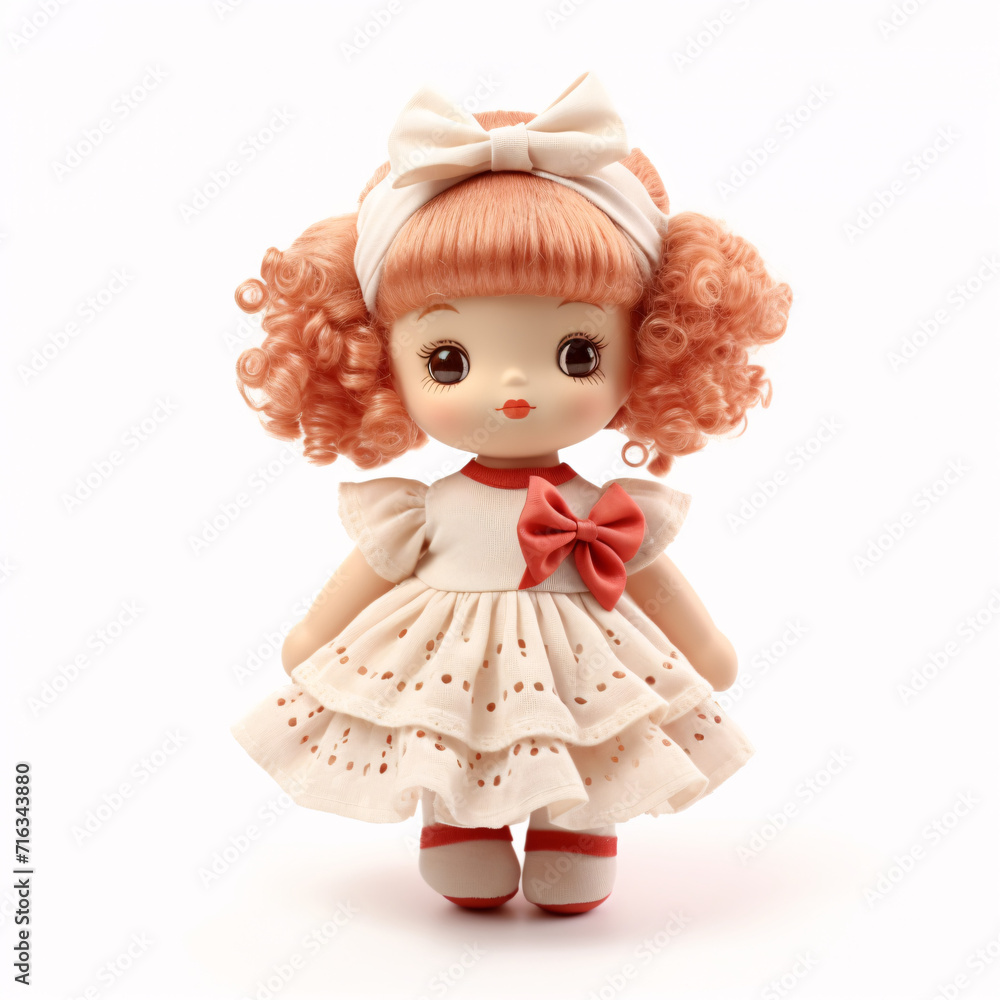 doll isolated on a white background doll isolated on a white background