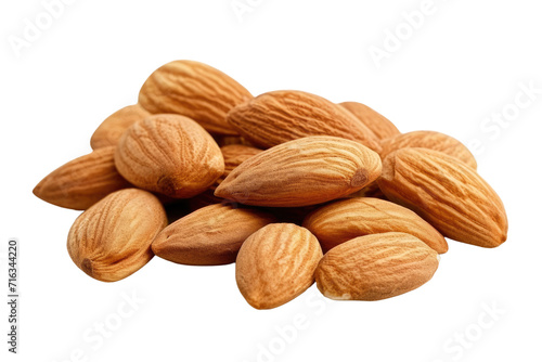 almond nuts isolated transparent background