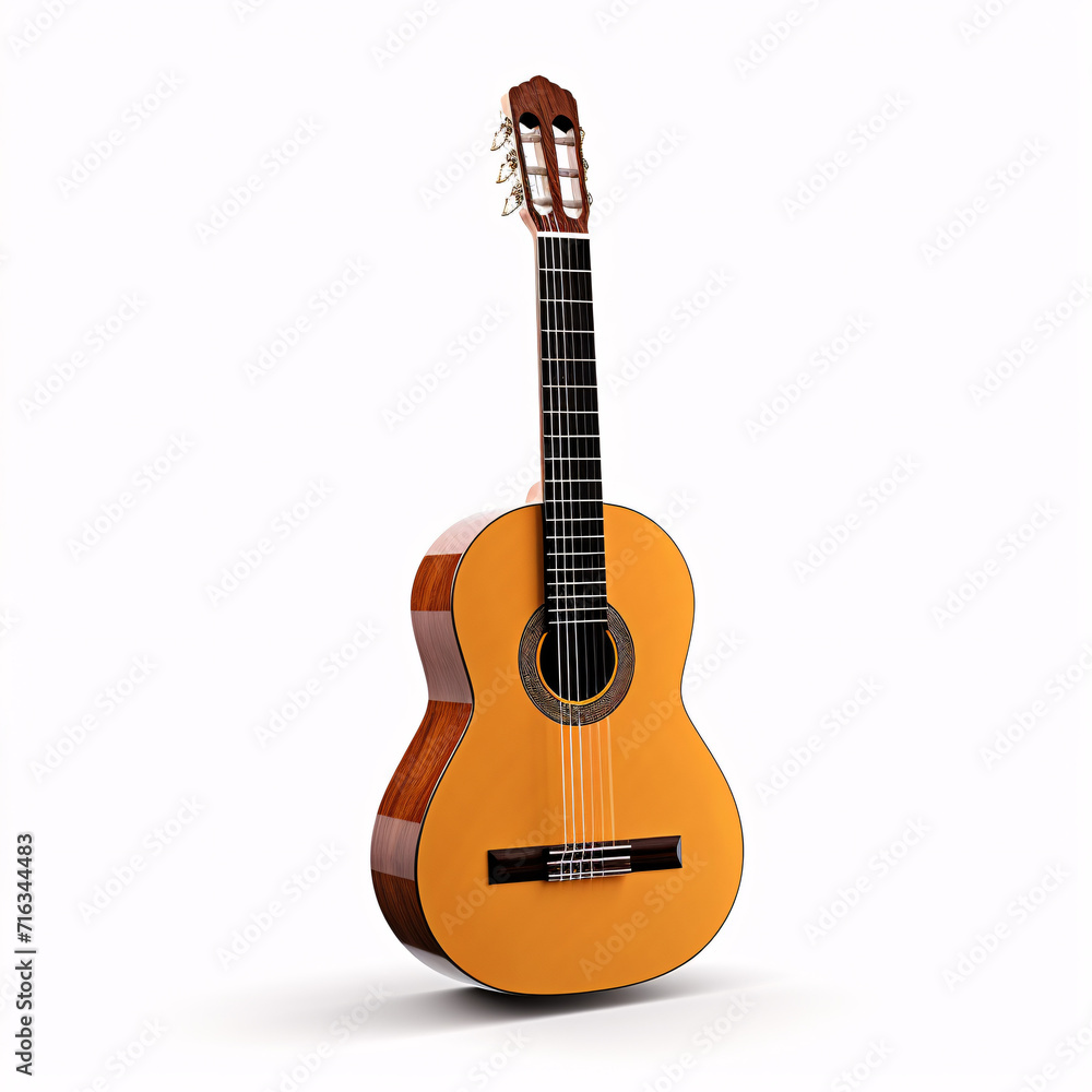 guitar isolated on a white background