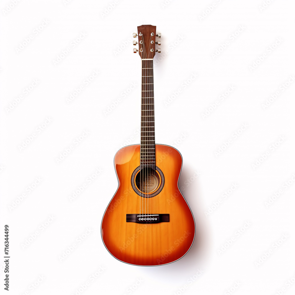 guitar isolated on a white background