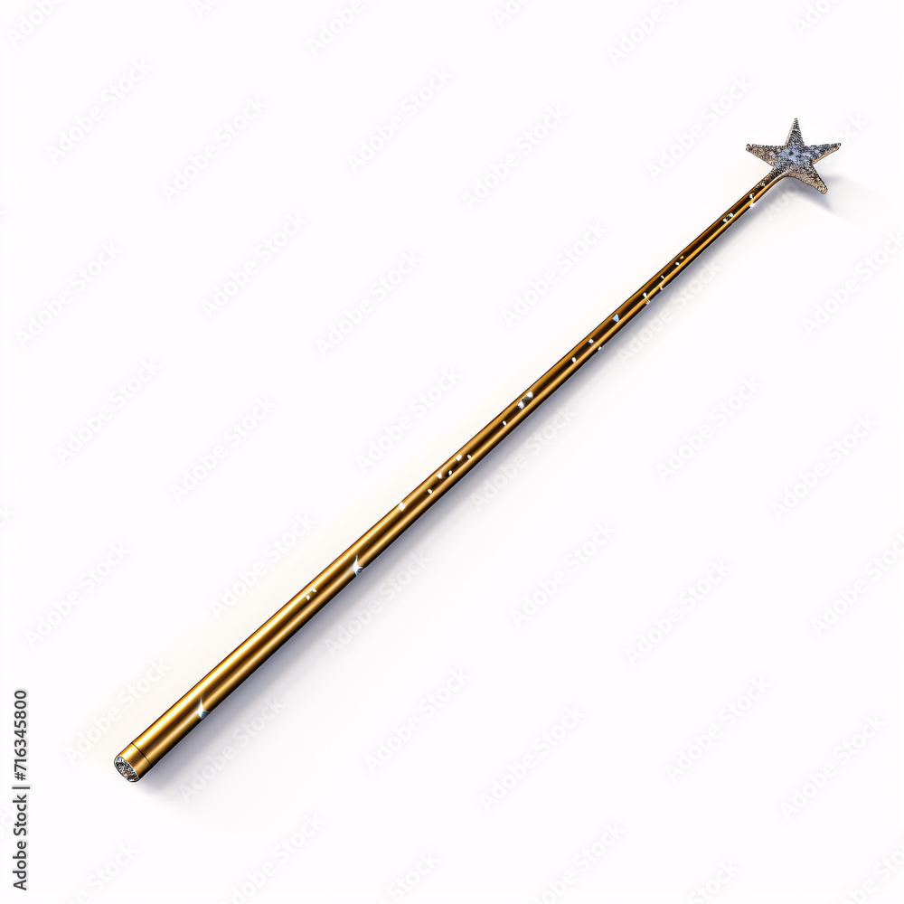 magic wand isolated on a white background magic wand isolated on a white background