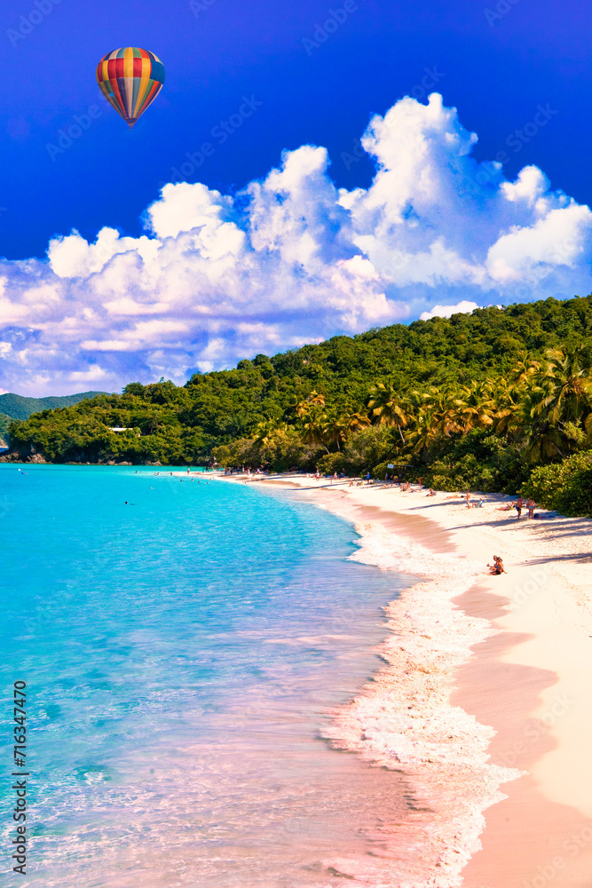 ヴァージン諸島のセント・ジョン島の美しいビーチ Stock Photo Adobe Stock