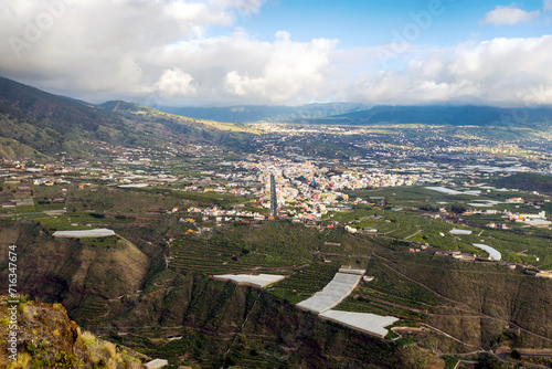View on the Aridane Valley on the island of La Palma (Canaries, Spain) photo