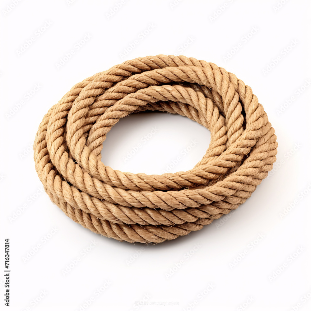 Obraz premium rope isolated on a white background