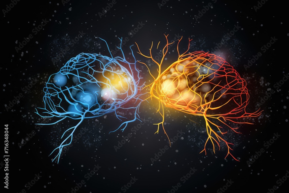 3d illustration of brain render, Neurotransmitters in the CNS and PNS, brain, Frontal lobe, Parietal lobe, brain anatomical, Cerebellum, Brain stem, Medulla oblongata, longevity, brain research, mind
3d illustration of brain render, Neurotransmitters in the CNS and PNS, brain, Frontal lobe, Parietal lobe, brain anatomical, Cerebellum, Brain stem, Medulla oblongata, longevity, brain research, mind