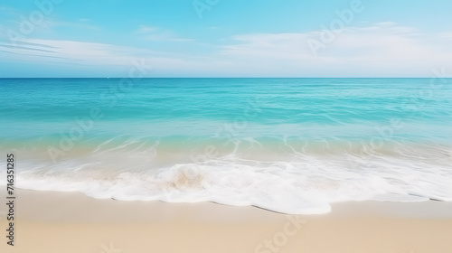 Beautiful tropical beach and sea in sunny day. Sea view background from tropical beach. Outdoor background.