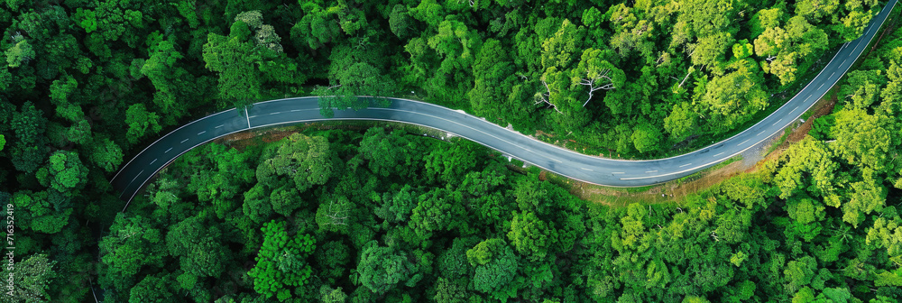 Road in the middle of the forest , road curve construction up to mountain, Road in the middle of the forest , road curve construction up to mountain,