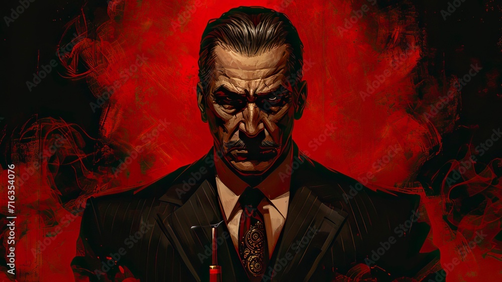 Fototapeta premium Mafia Leader