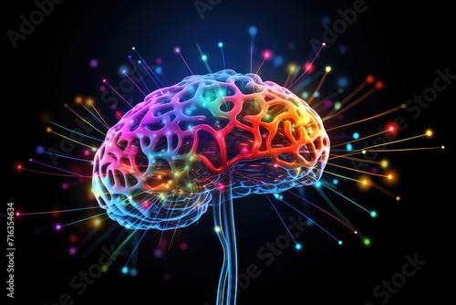 Colorful Human brain anatomy  traumatic brain injury  TBI   brain tumor  epilepsy  stroke treatment therapies brain disfunctions  neurology  mental brain supplements  positron emission tomography