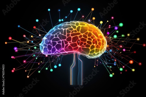 Colorful Human brain anatomy  traumatic brain injury  TBI   brain tumor  epilepsy  stroke treatment therapies brain disfunctions  neurology  mental brain supplements  positron emission tomography