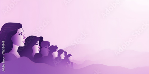 Women's day celebration minimalistic banner