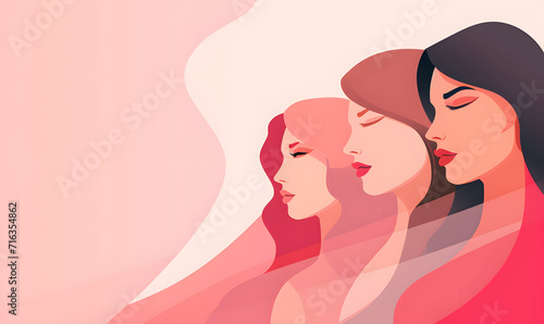 Women's day celebration banner, 8 march