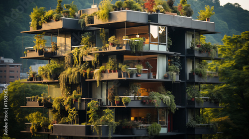 fountain in the park, Oases in the Concrete Jungle: Urban Gardening and Sustainability, Urban gardens flourishing atop city buildings, creating green oases in the concrete jungle