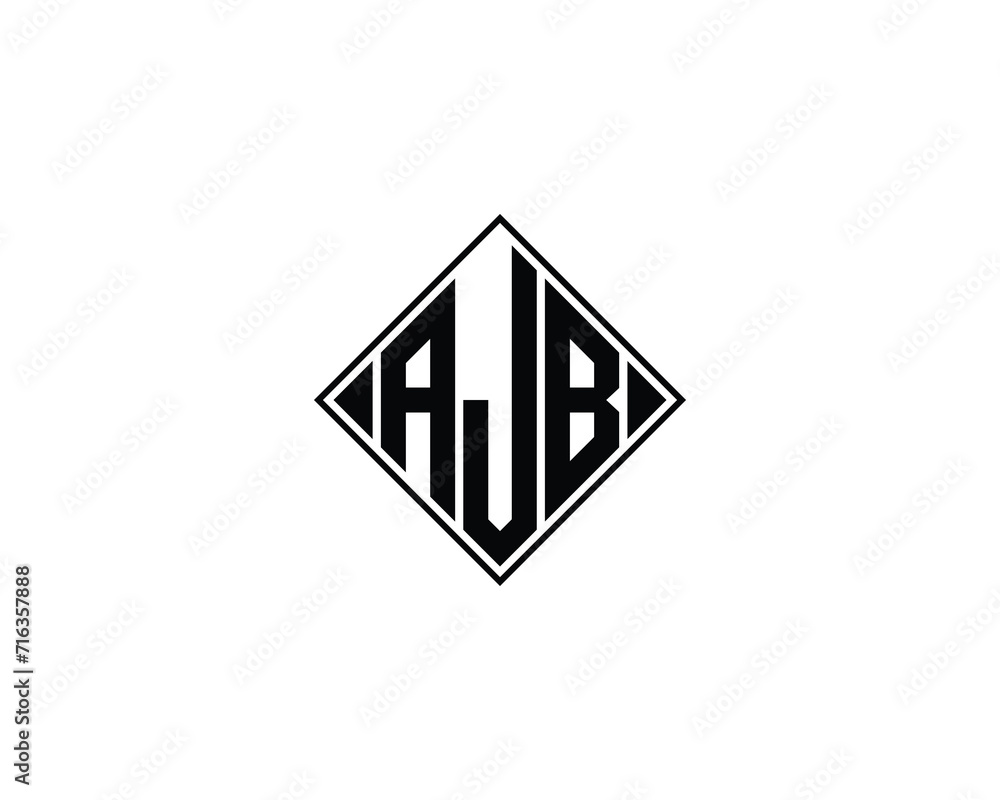 AJB Logo design vector template AJB Logo design vector template
