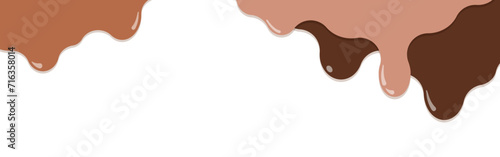 フレーム素材_垂れたチョコレート