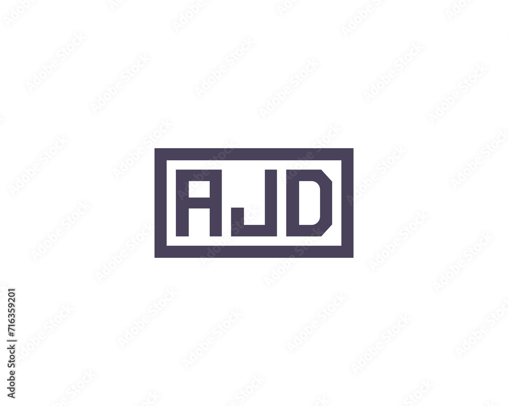Fototapeta premium AJD Logo design vector template
