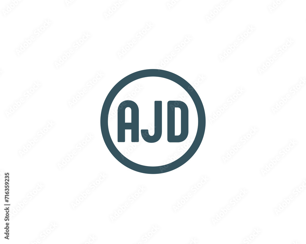 AJD Logo design vector template AJD Logo design vector template