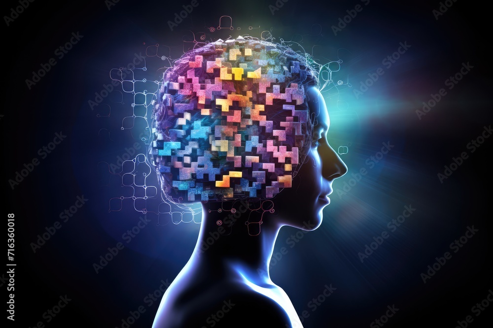 Brain puzzle, jigsaw, mind game receptor plasticity. Brainwave ballet orchestrates neurotransmission at nexus. Mental processes blossom, lush reflex. Blood brain barrier problem solving realms Brain puzzle, jigsaw, mind game receptor plasticity. Brainwave ballet orchestrates neurotransmission at nexus. Mental processes blossom, lush reflex. Blood brain barrier problem solving realms