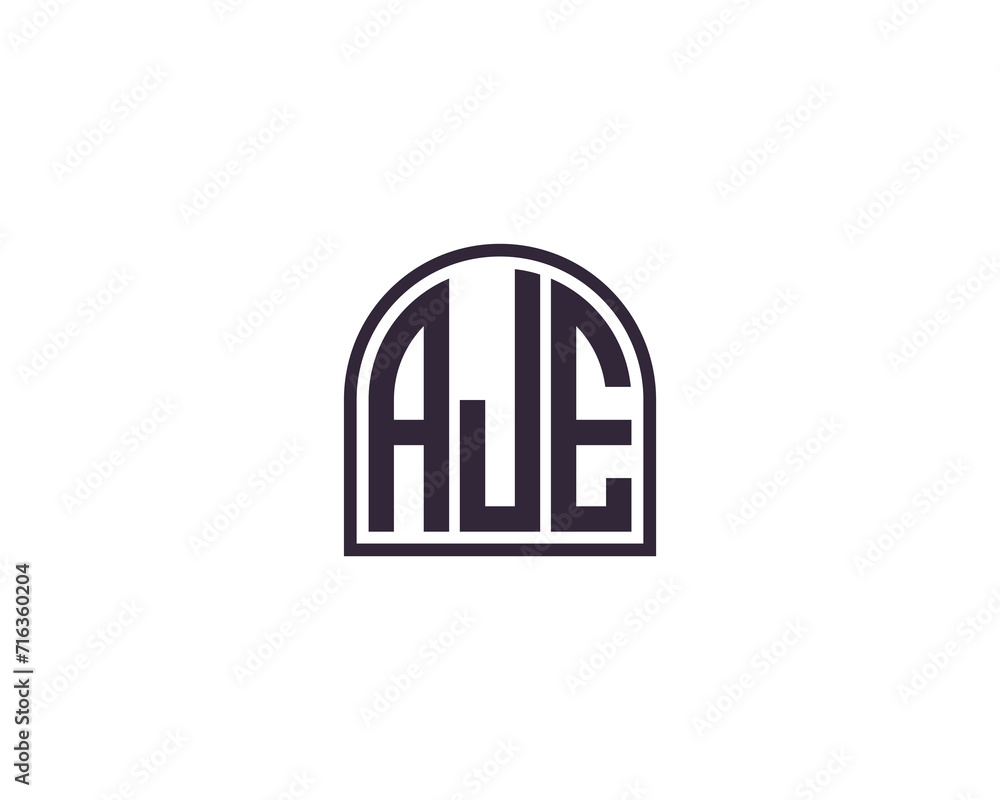 AJE Logo design vector template AJE Logo design vector template