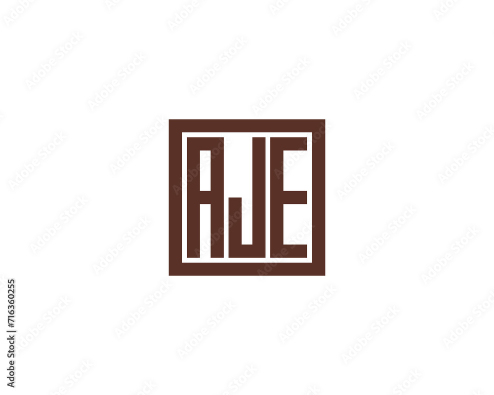 AJE Logo design vector template AJE Logo design vector template
