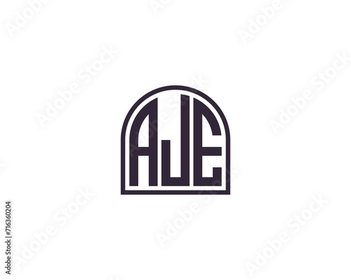 AJE Logo design vector template