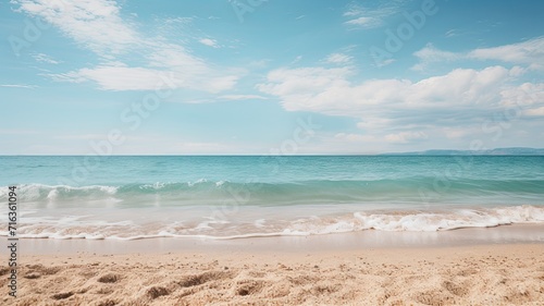 Serene Beach with Clear Blue Waters © Viktoriia