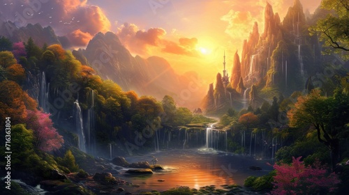 Beautiful fantasy landscape 