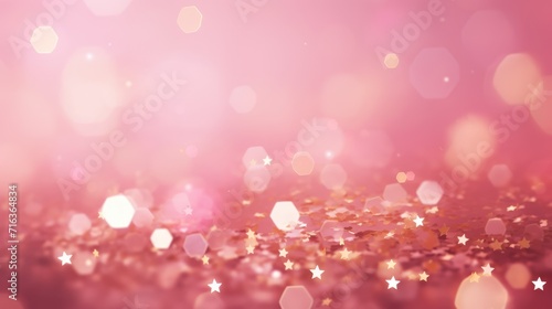 gold and pink abstract bokeh lights. defocused background