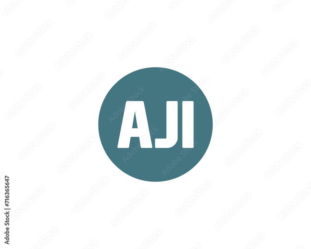 AJI logo design vector template AJI logo design vector template