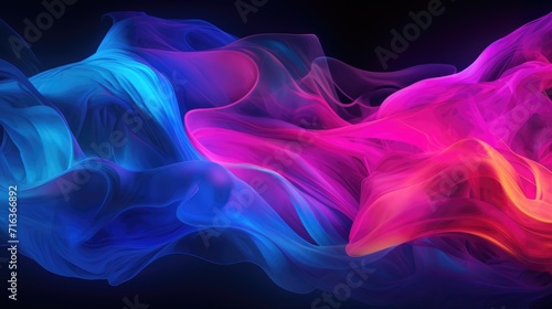 Glowing Wonderworld Fluid Neon Art in Stunning 16K Resolution photo