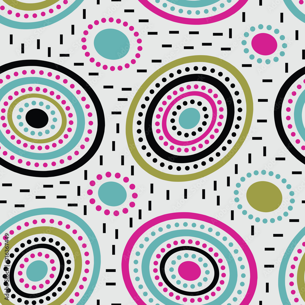 Naklejka premium Seamless pattern background, design vector Textile fabric print 