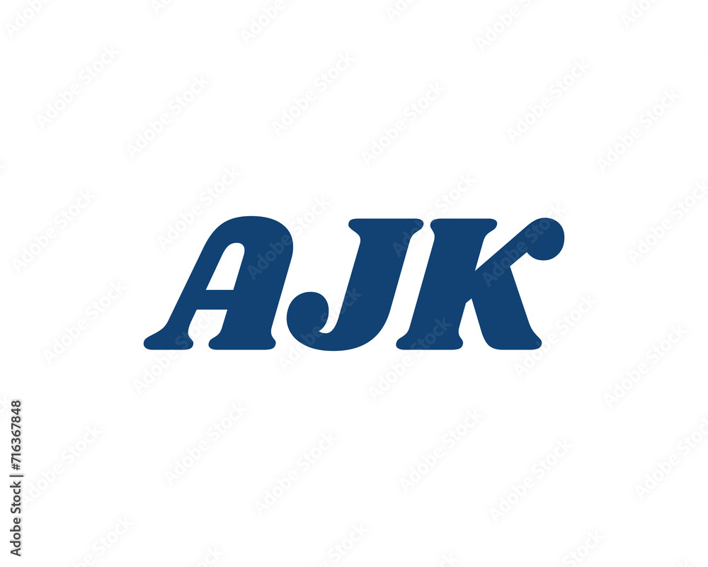AJK logo design vector template AJK logo design vector template