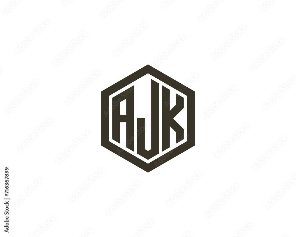 AJK logo design vector template AJK logo design vector template