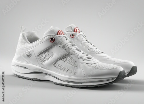 sporty sneaker, isolated white background 