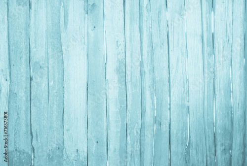 Blue wood background on summer. Sweet color wooden texture wallpaper. Paint plywood or hardwood board. Vintage wooden board wall have for design backdrop. Painted weathered peeling table woodworking.