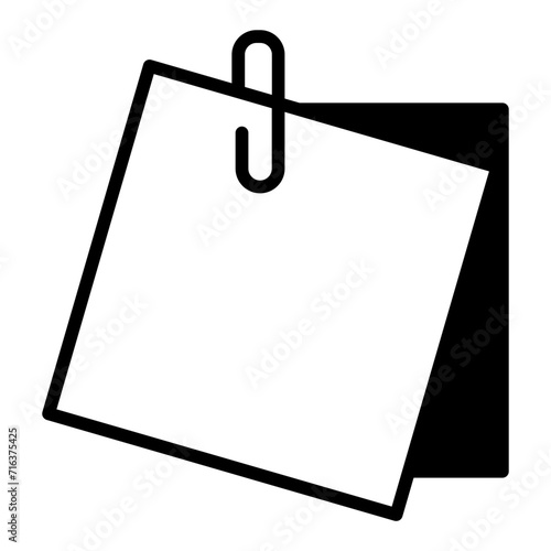 Post stick solid glyph icon