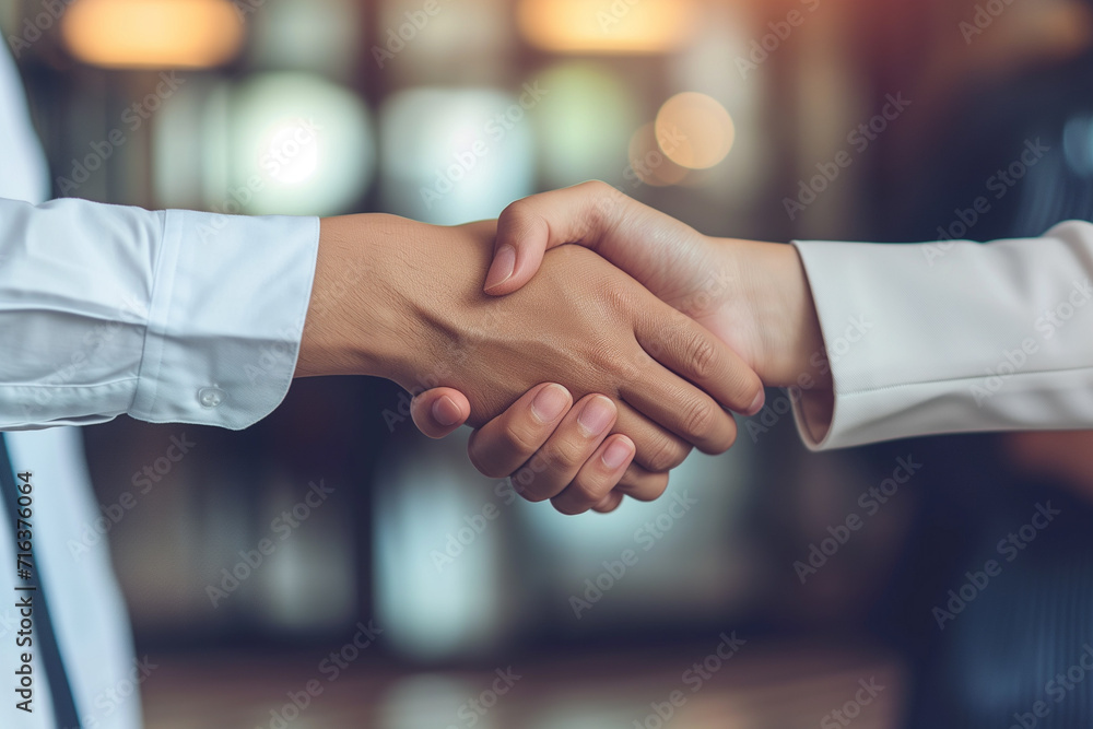 Close-up of hands in a firm handshake after a triumphant partnership in the office, A powerful image capturing the essence of mutual achievement and collaboration, Unity and teamwork concept banner. Close-up of hands in a firm handshake after a triumphant partnership in the office, A powerful image capturing the essence of mutual achievement and collaboration, Unity and teamwork concept banner.