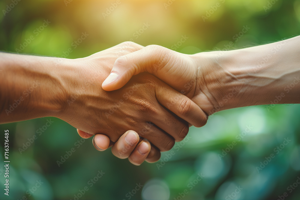 Close-up of hands in a firm handshake after a triumphant partnership in the office, A powerful image capturing the essence of mutual achievement and collaboration, Unity and teamwork concept banner. Close-up of hands in a firm handshake after a triumphant partnership in the office, A powerful image capturing the essence of mutual achievement and collaboration, Unity and teamwork concept banner.